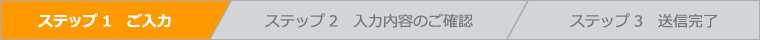 ステップ1　ご入力